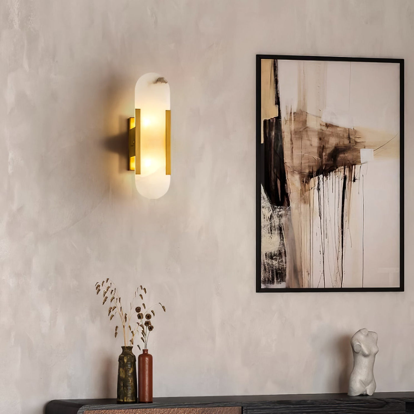 Delira Wandlamp Langwerpig Alabaster Design
