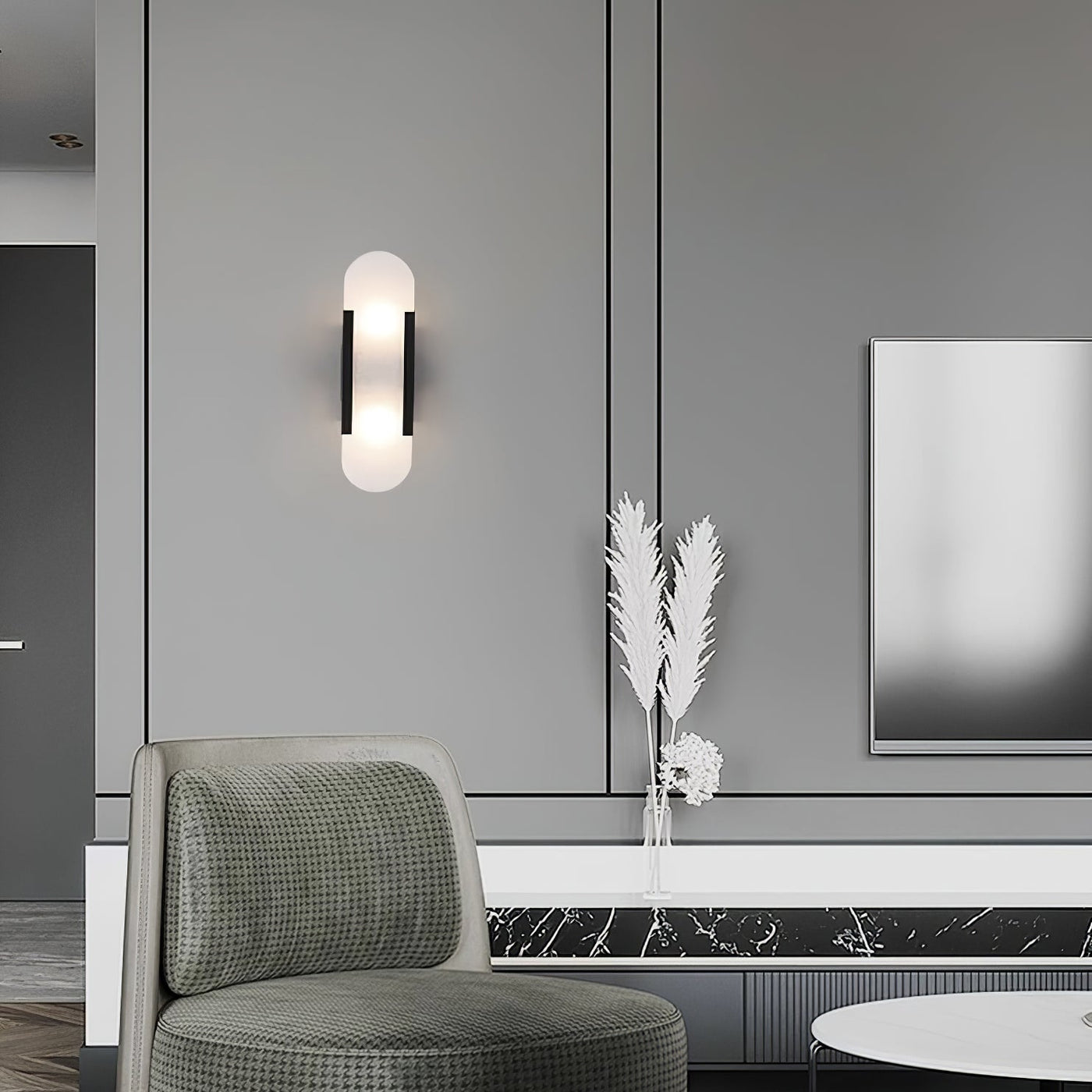 Delira Wandlamp Langwerpig Alabaster Design