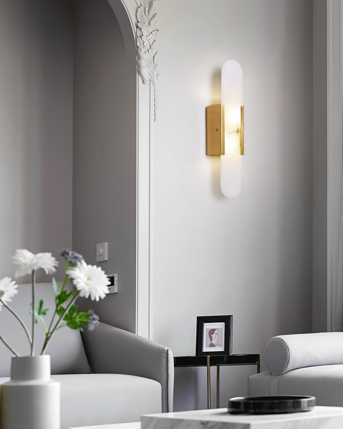 Delira Wandlamp Langwerpig Alabaster Design