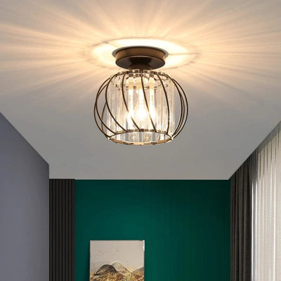 Delira Plafondlamp Glas Zwart Minimalistisch