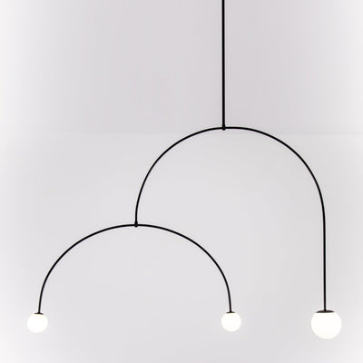 Delira Kroonluchter Zwart Messing Lijndesign