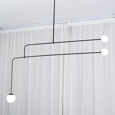 Delira Kroonluchter Zwart Messing Lijndesign