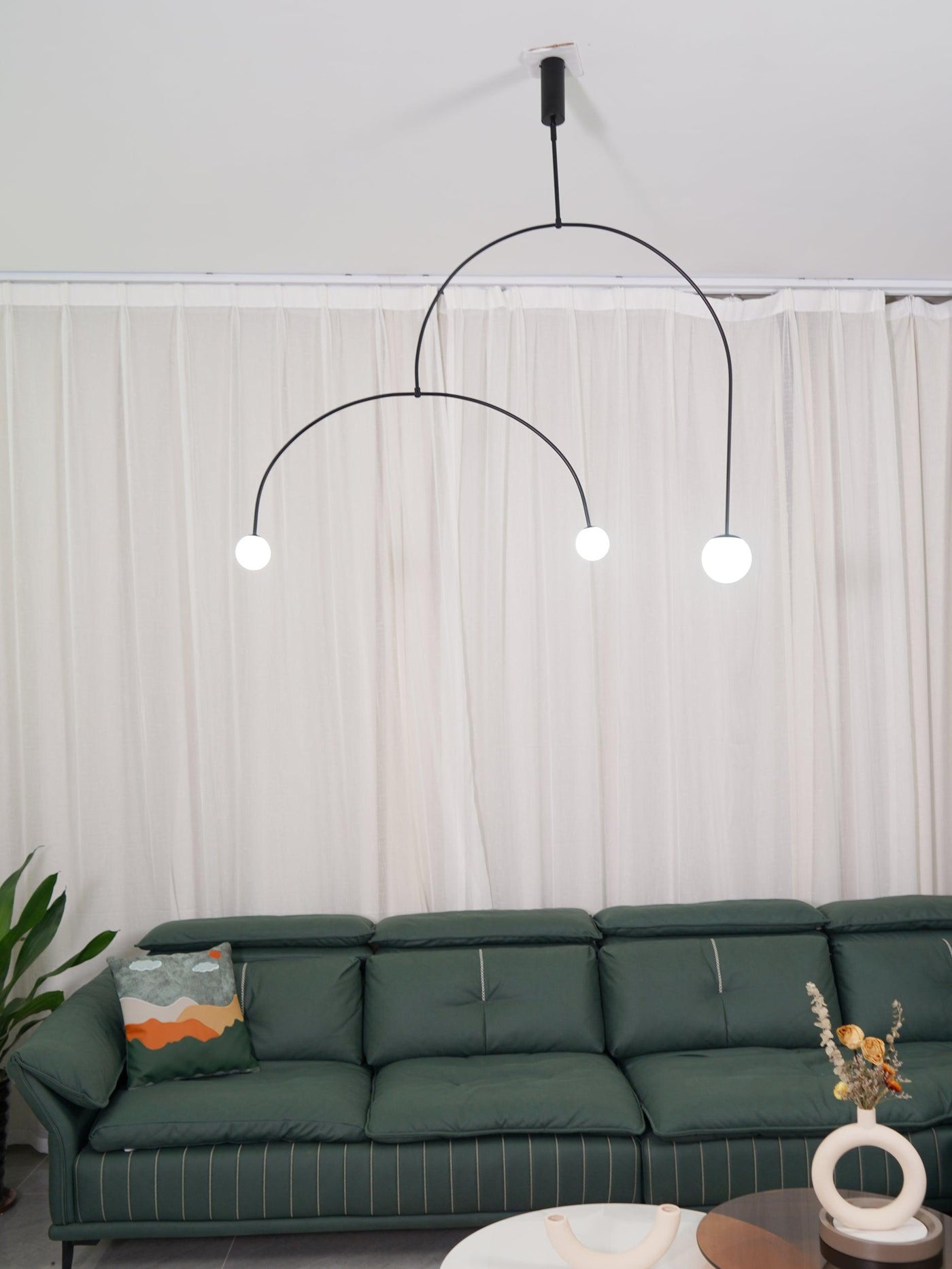 Delira Kroonluchter Zwart Messing Lijndesign