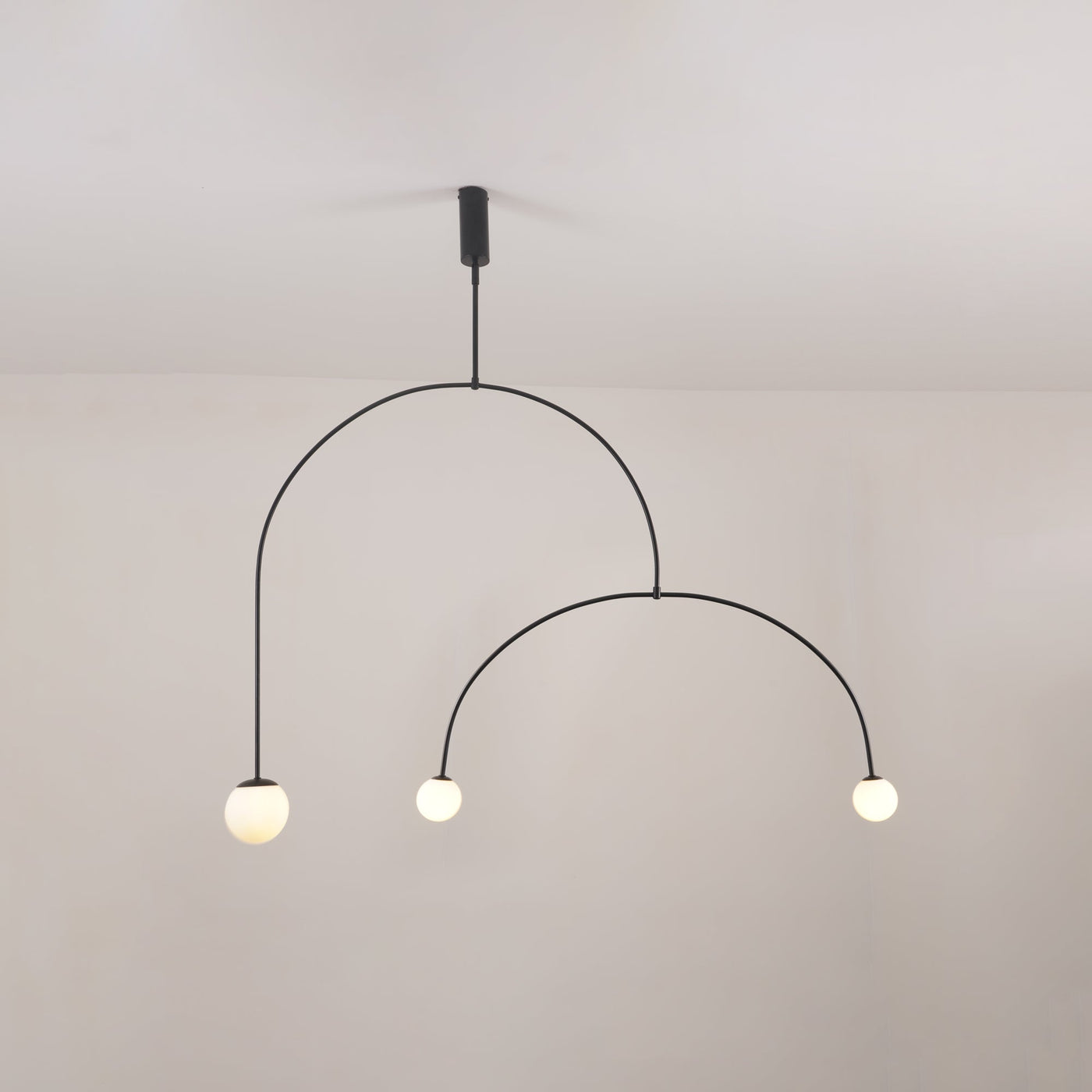 Delira Kroonluchter Zwart Messing Lijndesign