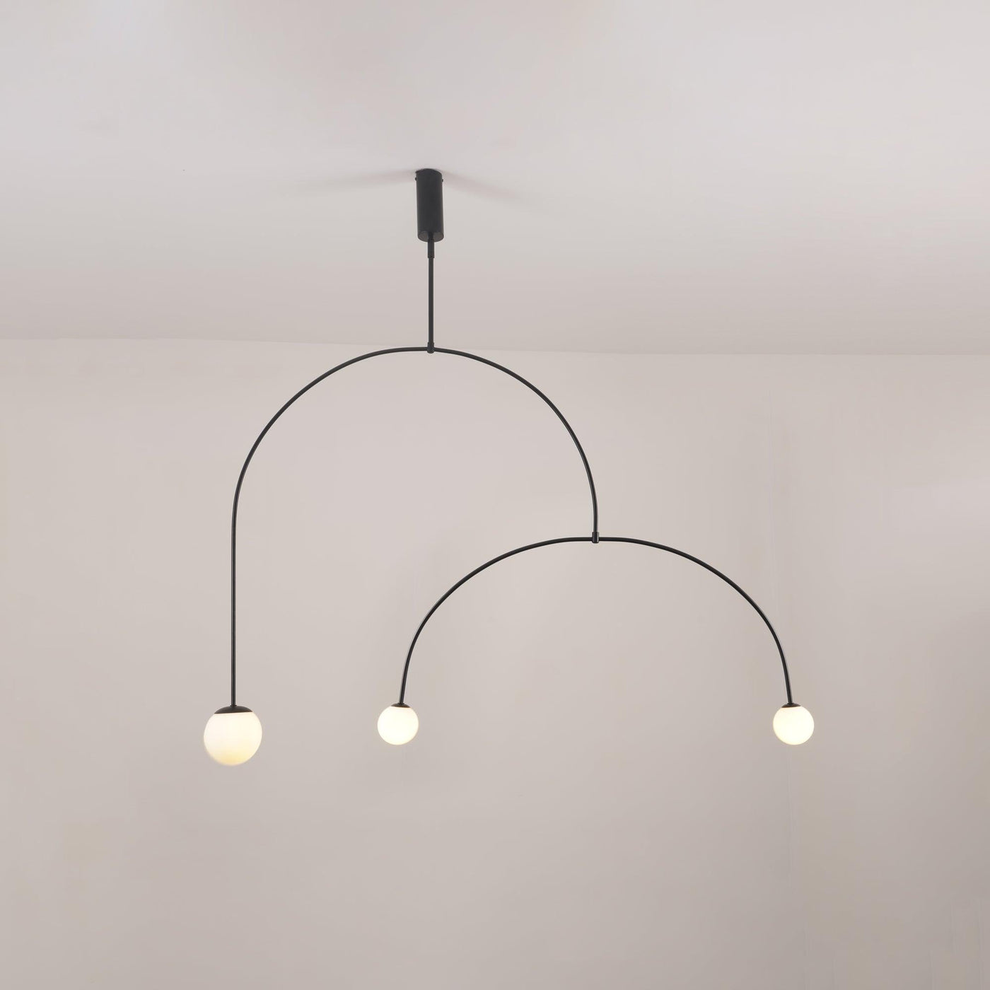 Delira Kroonluchter Zwart Messing Lijndesign