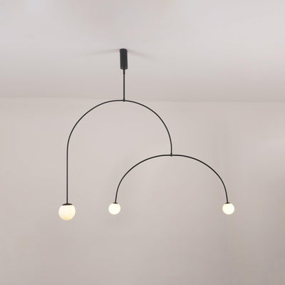 Delira Kroonluchter Zwart Messing Lijndesign