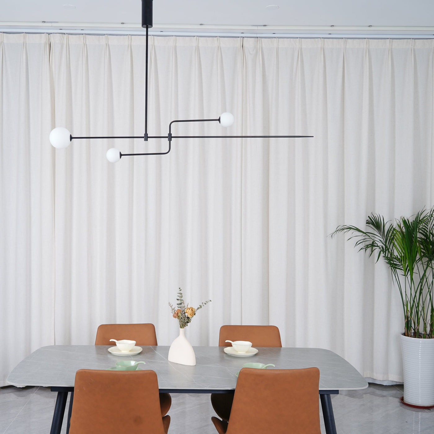 Delira Kroonluchter Zwart Messing Lijndesign