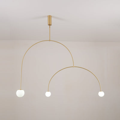 Delira Kroonluchter Zwart Messing Lijndesign