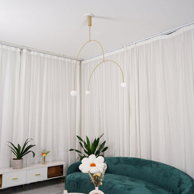Delira Kroonluchter Zwart Messing Lijndesign