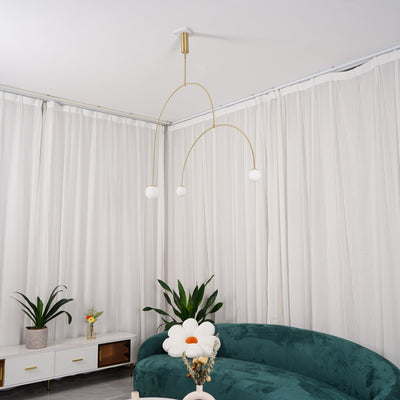 Delira Kroonluchter Zwart Messing Lijndesign