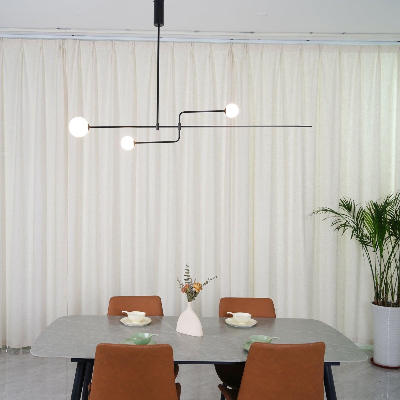 Delira Kroonluchter Zwart Messing Lijndesign