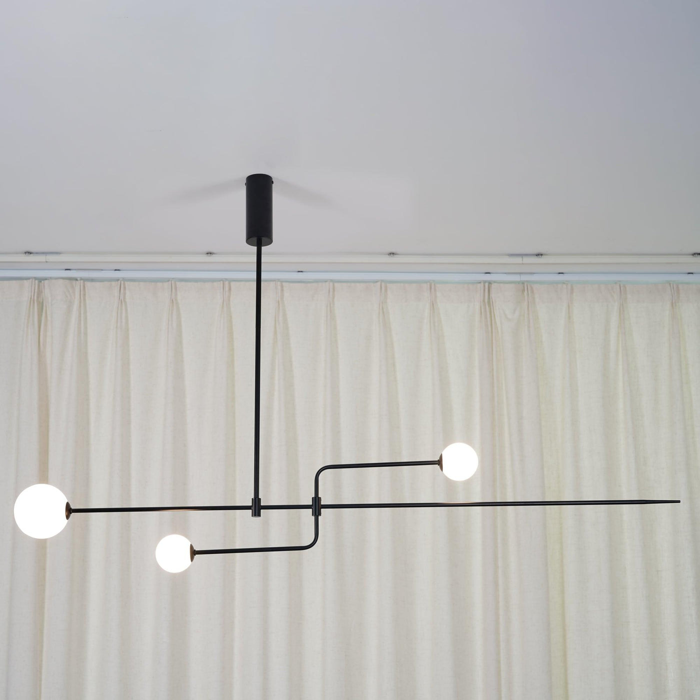 Delira Kroonluchter Zwart Messing Lijndesign