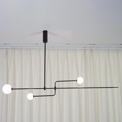 Delira Kroonluchter Zwart Messing Lijndesign
