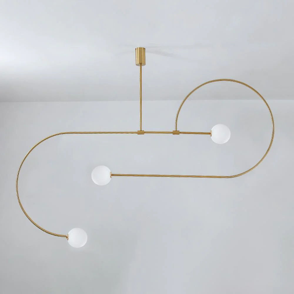 Delira Kroonluchter Zwart Messing Lijndesign