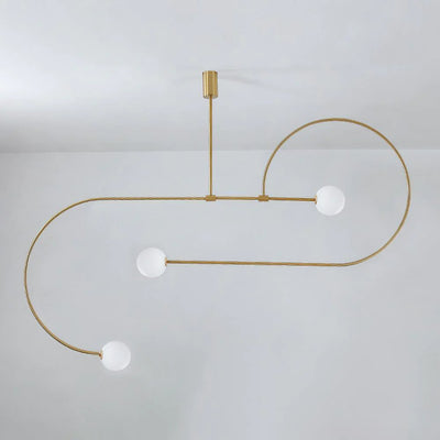 Delira Kroonluchter Zwart Messing Lijndesign