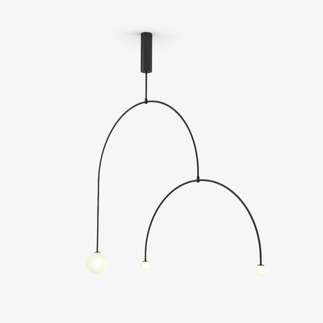 Delira Kroonluchter Zwart Messing Lijndesign
