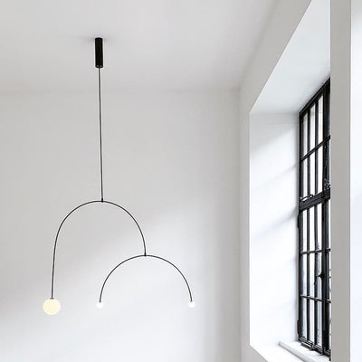 Delira Kroonluchter Zwart Messing Lijndesign