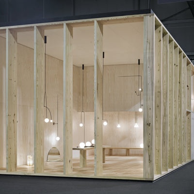 Delira Kroonluchter Zwart Messing Lijndesign