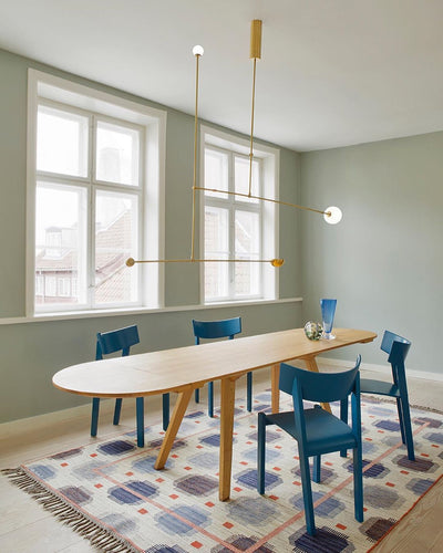 Delira Kroonluchter Zwart Messing Lijndesign