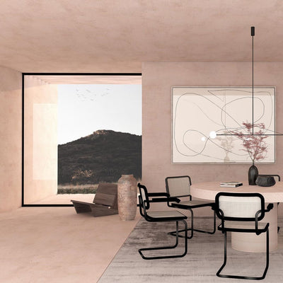 Delira Kroonluchter Zwart Messing Lijndesign