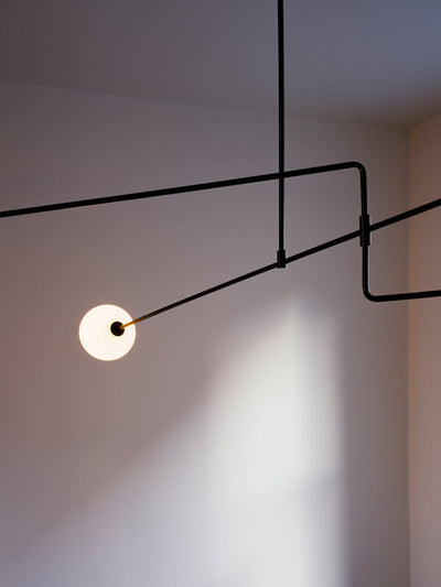 Delira Kroonluchter Zwart Messing Lijndesign