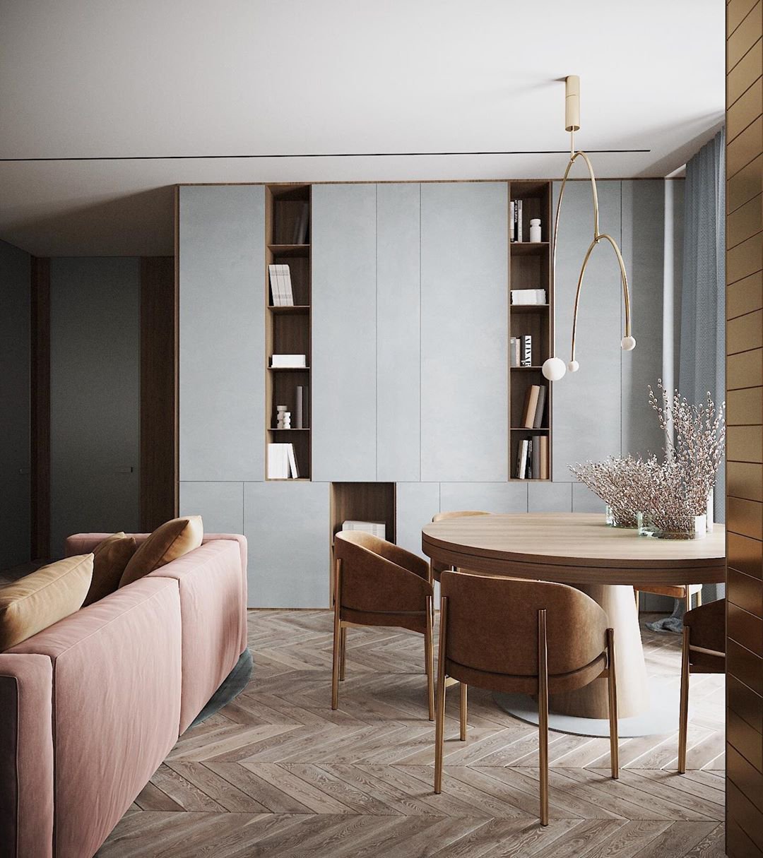 Delira Kroonluchter Zwart Messing Lijndesign