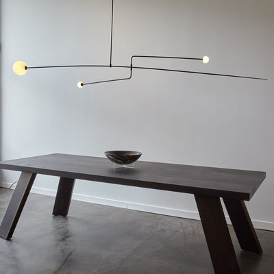 Delira Kroonluchter Zwart Messing Lijndesign