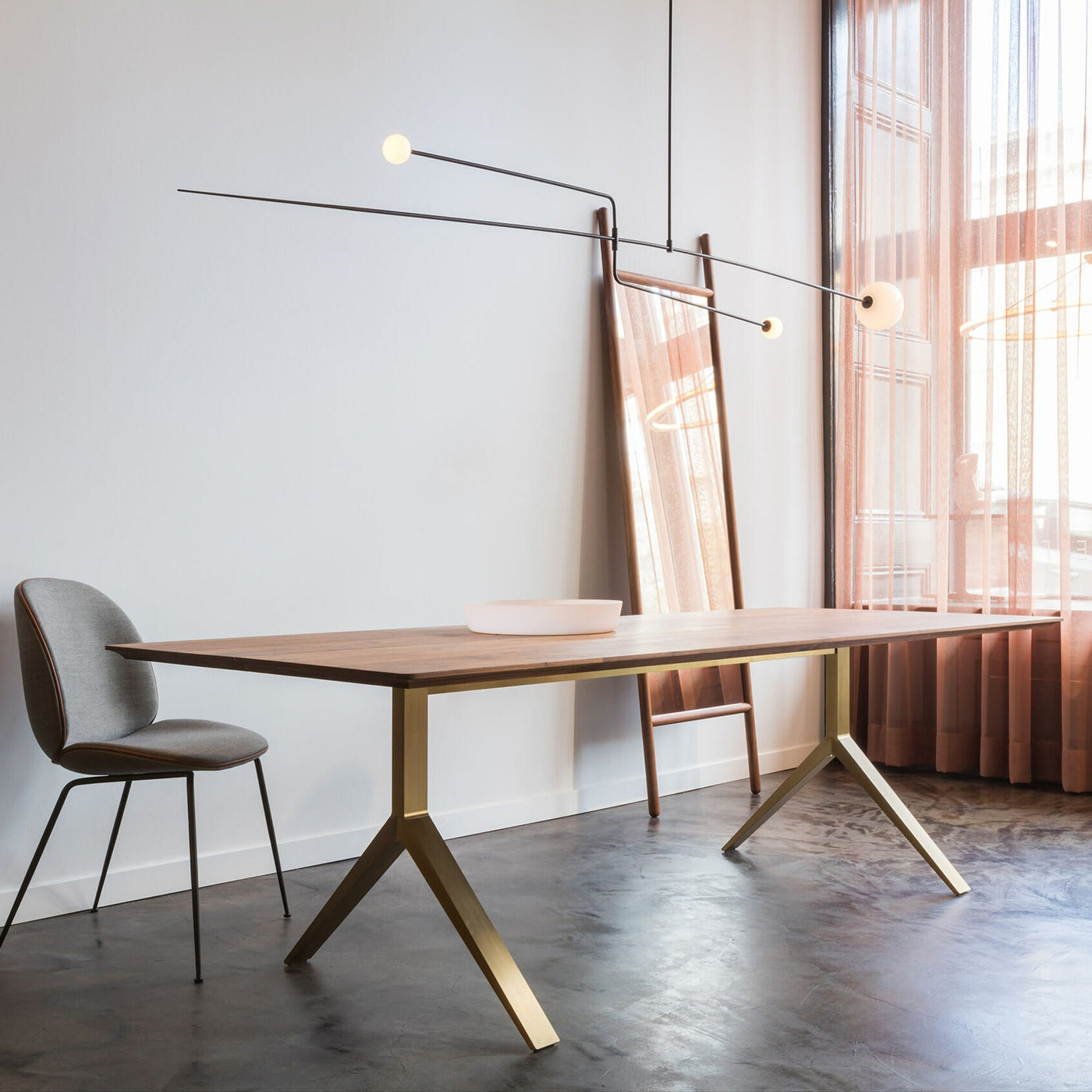 Delira Kroonluchter Zwart Messing Lijndesign
