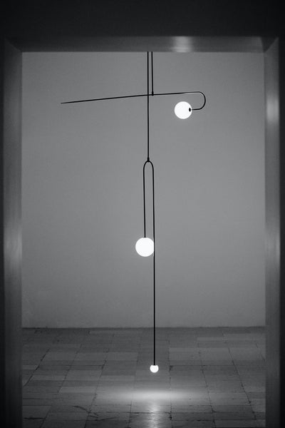 Delira Kroonluchter Zwart Messing Lijndesign