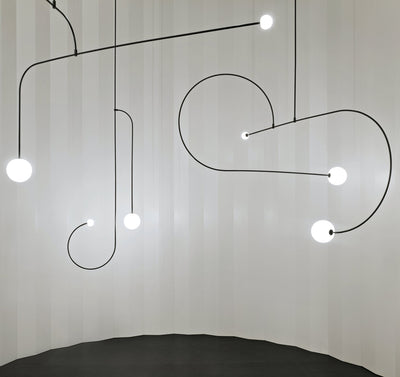 Delira Kroonluchter Zwart Messing Lijndesign