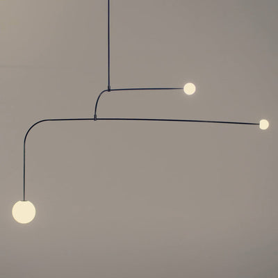 Delira Kroonluchter Zwart Messing Lijndesign