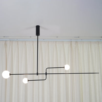 Delira Kroonluchter Zwart Messing Lijndesign