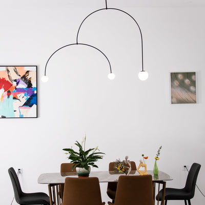 Delira Kroonluchter Zwart Messing Lijndesign