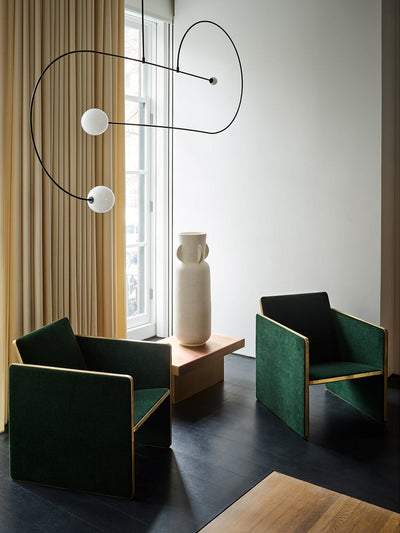 Delira Kroonluchter Zwart Messing Lijndesign