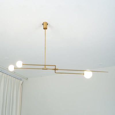 Delira Kroonluchter Zwart Messing Lijndesign