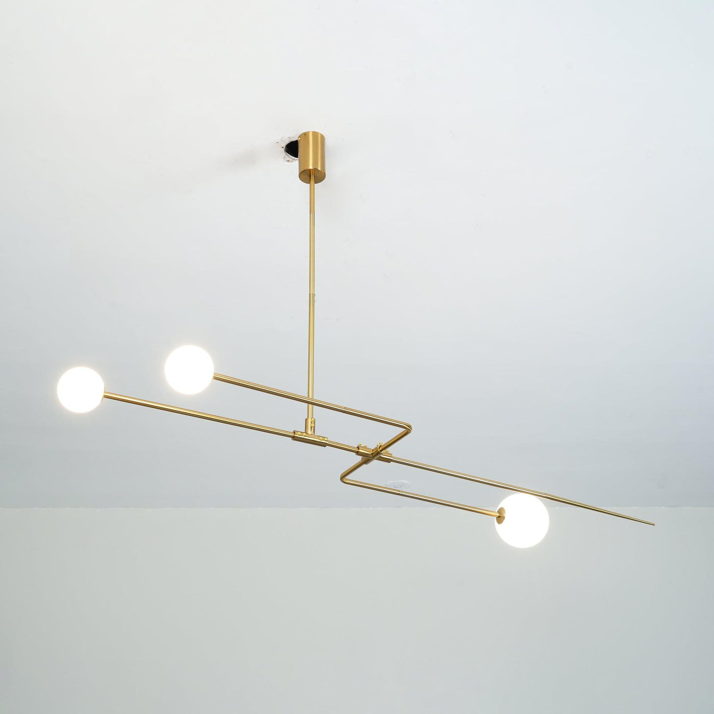 Delira Kroonluchter Zwart Messing Lijndesign