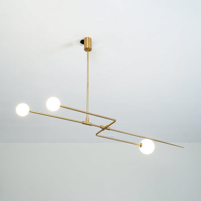 Delira Kroonluchter Zwart Messing Lijndesign