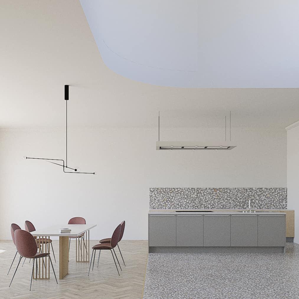 Delira Kroonluchter Zwart Messing Lijndesign