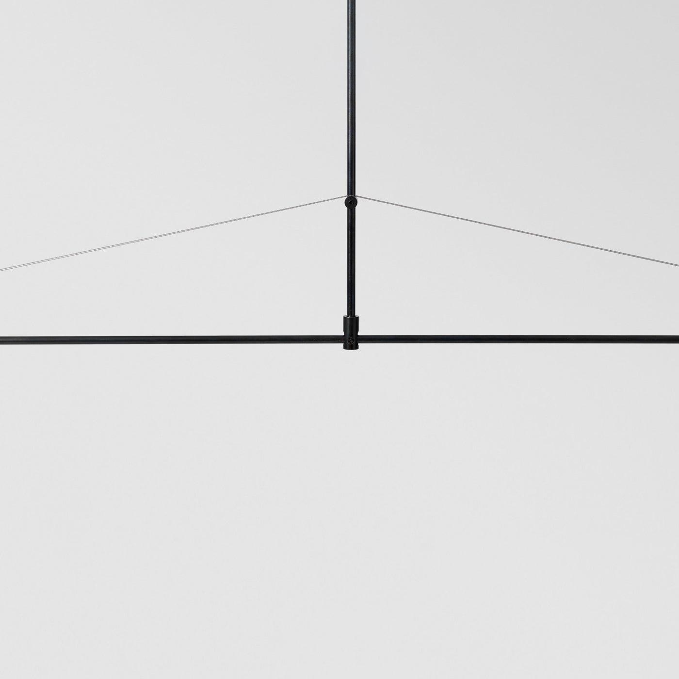Delira Kroonluchter Zwart Messing Lijndesign