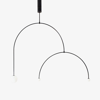Delira Kroonluchter Zwart Messing Lijndesign