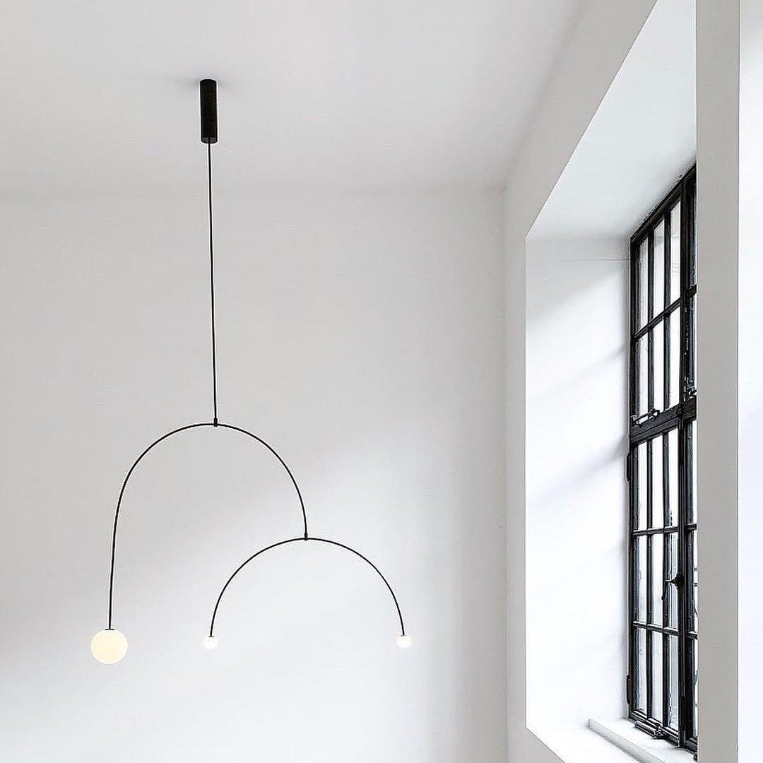 Delira Kroonluchter Zwart Messing Lijndesign