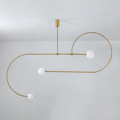 Delira Kroonluchter Zwart Messing Lijndesign