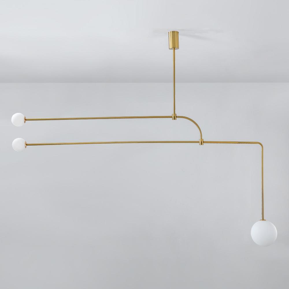Delira Kroonluchter Zwart Messing Lijndesign