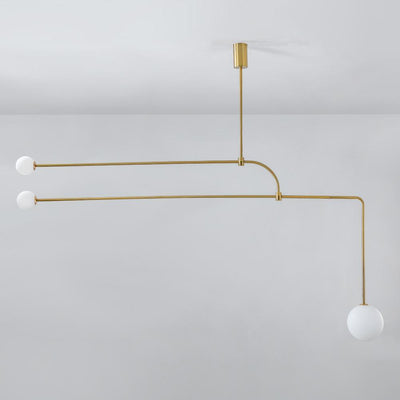 Delira Kroonluchter Zwart Messing Lijndesign