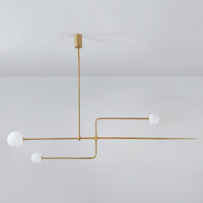 Delira Kroonluchter Zwart Messing Lijndesign