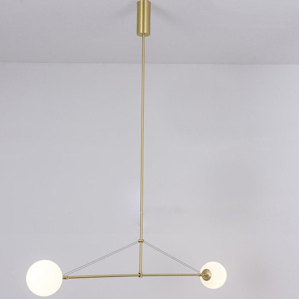 Delira Kroonluchter Zwart Messing Lijndesign