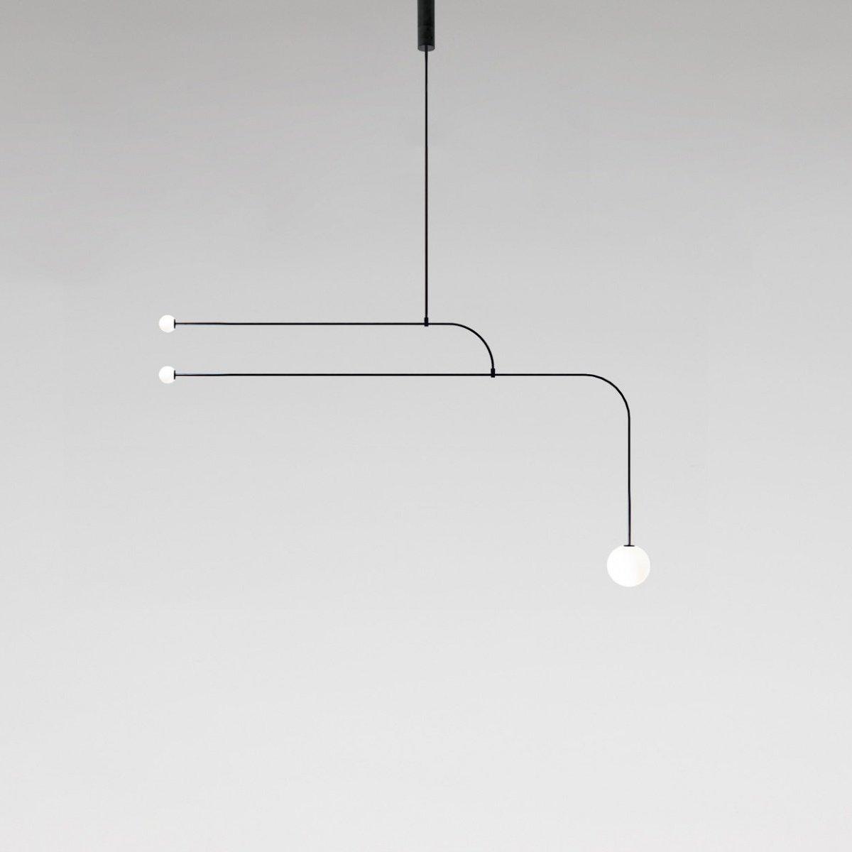 Delira Kroonluchter Zwart Messing Lijndesign
