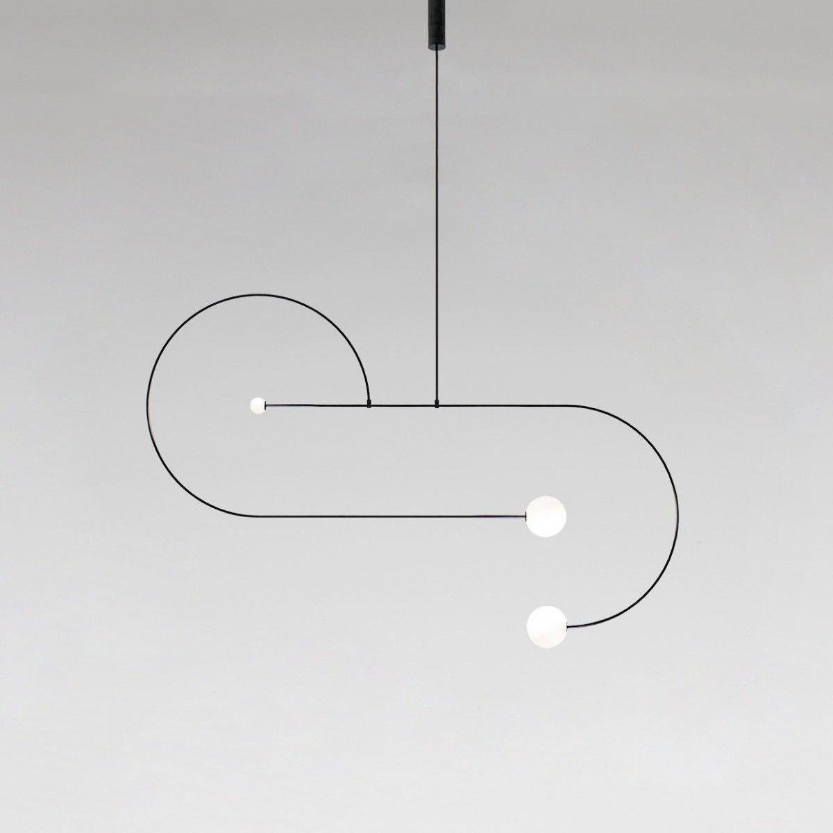 Delira Kroonluchter Zwart Messing Lijndesign