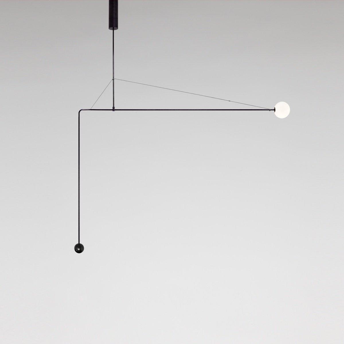 Delira Kroonluchter Zwart Messing Lijndesign