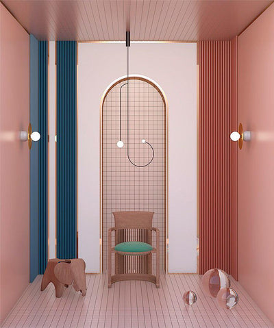 Delira Kroonluchter Zwart Messing Lijndesign